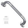 12 Inch Stainless Steel Shower Grab Bar - Munzong Balance Handrail Shower Assist - Bathroom, Bathtub Mounted Safety Hand Support Rail - Handicap, Elderly, Disabled, Injury, Bath Handle, Non Skid view 1