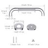 12 Inch Stainless Steel Shower Grab Bar - Munzong Balance Handrail Shower Assist - Bathroom, Bathtub Mounted Safety Hand Support Rail - Handicap, Elderly, Disabled, Injury, Bath Handle, Non Skid view 2