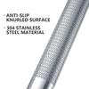 12 Inch Stainless Steel Shower Grab Bar - Munzong Balance Handrail Shower Assist - Bathroom, Bathtub Mounted Safety Hand Support Rail - Handicap, Elderly, Disabled, Injury, Bath Handle, Non Skid view 3