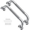 12 Inch Stainless Steel Shower Grab Bar 2 Pack, Munzong Balance Handrail Shower Assist - Bathroom, Bathtub Mounted Safety Hand Support Rail, Handicap, Elderly, Disabled, Injury, Bath Handle, Towel Bar view 1