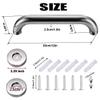 12 Inch Stainless Steel Shower Grab Bar 2 Pack, Munzong Balance Handrail Shower Assist - Bathroom, Bathtub Mounted Safety Hand Support Rail, Handicap, Elderly, Disabled, Injury, Bath Handle, Towel Bar view 2