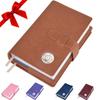 Galileo Double AA Big Book Cover & 12 Steps & 12 Traditions | Medallion Holder | AA Gift | Alcoholics Anonymous | PU Leather | AA Book Covers for Hardcover (Plain/Coin Pocket/Tan) view 1