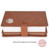 Galileo Double AA Big Book Cover & 12 Steps & 12 Traditions | Medallion Holder | AA Gift | Alcoholics Anonymous | PU Leather | AA Book Covers for Hardcover (Plain/Coin Pocket/Tan) view 3