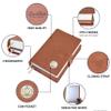 Galileo Double AA Big Book Cover & 12 Steps & 12 Traditions | Medallion Holder | AA Gift | Alcoholics Anonymous | PU Leather | AA Book Covers for Hardcover (Plain/Coin Pocket/Tan) view 4