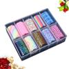 Minkissy 10 Roll Box Nail Decals Nail Art Decals Nail Art Nail Nail Wrap Stickers Floral Flower Nail Stickers Toenail Stickers Floral Nail Stickers Star Paper Leopard Print view 3