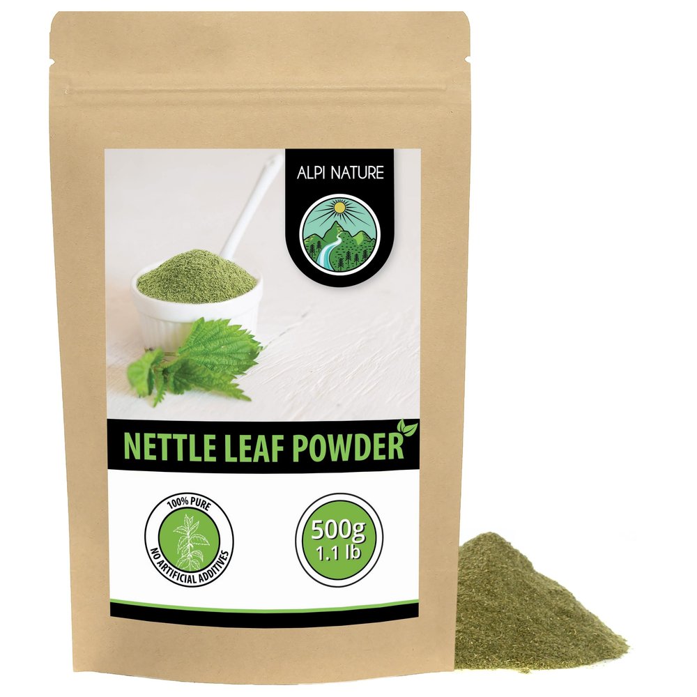 Alpi Nature Nettle Leaf Powder 500g 1.1 lb, Dried and Ground Nettle Leaves, Urtica dioica