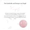 mookaitedecor Natural Rose Quartz Crystal Ball with Wooden Stand, Healing Crystal Stone Balls for Fengshui, Meditation, Reiki, Chakra Balance, Healing, Home & Office Decoration, 60-65mm view 2