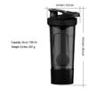 Artoid Mode 720ml Sports Fitness Workout Protein Shaker Bottle Black Grey with Twist and Lock Protein Box Storage, Dual Mixing Technology with Shaker Balls & Mixing Grids - BPA Free view 4