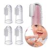 EliteKoopers 4 Pcs Silicone Baby Finger Soft Toothbrush Teether For Teeth Infant Toddler Gum Massager view 2