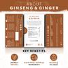 Nutra Tea Ginger & Ginseng Tea | Ginger Tea - 40 Individually Wrapped Bags - Herbal Infusion (2 Pack) view 2
