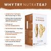 Nutra Tea Ginger & Ginseng Tea | Ginger Tea - 40 Individually Wrapped Bags - Herbal Infusion (2 Pack) view 3