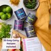 Spice Pots Curry Making Gift Set with Indian Cookbook Korma, Bhuna, Goan & Tandoori | Fathers Day Gift for Men | Curry Night & Takeaway Kit | Vegan, Gluten Free | 8 Family Meals view 3