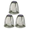 3pcs Outdoor Sun Hat with Mesh Neck Face Mask Fishing Hat Hat Bee Bug Fly Mask Cap Hat Fishing Equipment Green view 1