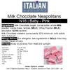 Italian Options Baby Shower Chocolate Neapolitans Pink Baby Girl (100 Chocolates) view 2