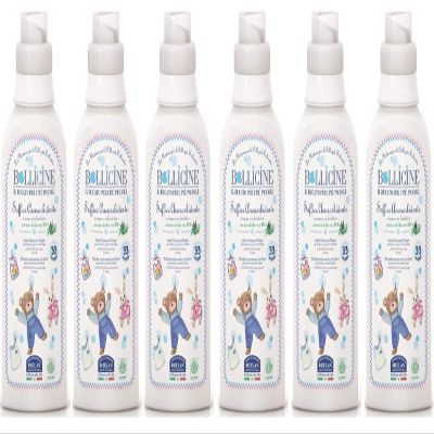 Bollicine Baby Fabric Softener Eco Organic Vegan Dermatology Tested for Sensitive Skin, Concentrated 33 Washes 500ml (Six Bottle Pack)