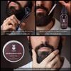 Beard Derma Roller Kit for Men, Patchy Facial Hair Growing Kit, Beard Growth Serum Oil + Beard Balm + Titanium Microneedle Roller, Let it Grow view 2