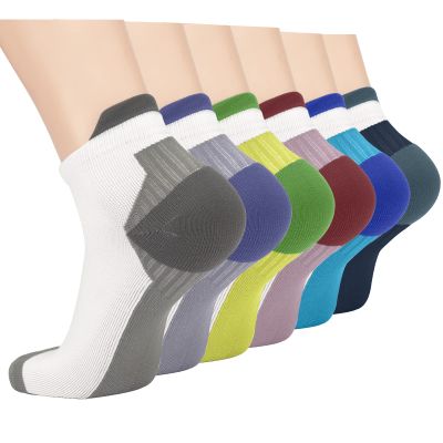 Copper Compression Socks Women and Men 6 Pairs - Circulation Arch Support Plantar Fasciitis Running Ankle Socks
