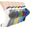 Copper Compression Socks Women and Men 6 Pairs - Circulation Arch Support Plantar Fasciitis Running Ankle Socks view 1