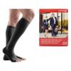 Lauma Medical, 23-32 mmHg Open-toe Medical Compression Knee-high Socks Class 2, Varicose Veins, Often Swelling in Legs, Pain in Calves and Feet (Short, XXL-Size, Black) view 1