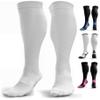 aZengear Compression Socks (20-30mmHg) Anti DVT Air Flying Knee-High Flight Travel Stockings, Swollen Legs, Varicose Veins, Running, Shin Splints Calf Pressure Support, Sports (White S/M) view 1