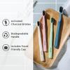 Boka Classic Manual Toothbrush with Extra Soft Activated-Charcoal, Tapered Bristles, Bioplastic Handle That Includes Travel Cap, Dentist-Approved, Great for Adults and Kids, Mint (Pack of 1) view 2