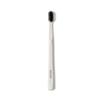 Boka Classic Denture Brushes with Activated-Charcoal, Extra Soft Dental Toothbrush with Bioplastic Handle and Cap, Dentist-Approved for Adults and Kids (Pack of 1, White) view 1