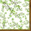 20 Napkins Natural Branches with Leaves for Table Decoration for Spring and Summer 33 x 33 cm view 1