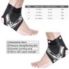 1 Pair Black Ankle Support Sleeve, Breathable Adjustable Elastic Anti-Sprain Ankle Brace Sleeve Ankle Support Foot Support Brace for Sports Arch Support Sprain Recovery Joints Protection (L) view 2