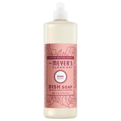 6 Pack - Liquid Dish Soap, Rose, 16-oz. -11398