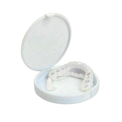Nerplro Artificial Denture, Top and Bottom Temporary Smile Cosmetic Teeth Comfort Fit Denture Teeth Cosmetic