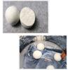 6pcs Reusable Sheep Premium Wool Dryer Balls wash Machine Natural Softener 6CM Drying Balls White Cotton Clothes Dry Kit Ball,China view 2