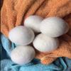 6-Pack 100% Wool Dryer Ball Absorbs Moisture Dry Clothes Zero Pollution No Allergy Less Wrinkles Laundry Dryer Felt Balls,6cm view 2