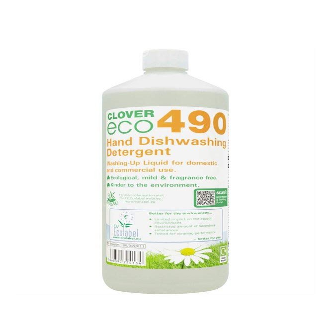 Clover Eco 490 Hand Dishwashing Detergent 1L