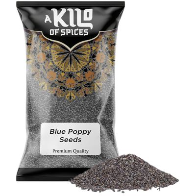 A Kilo of Spices | Premium Blue Poppy Seeds 1 Kg | Poppy Seeds for Baking & Cooking | Rich in Nutrients, Ideal for Pastries, Bread, and Traditional Dishes | 100% Natural, Non-GMO, and Vegan Friendly