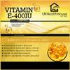 UK Healthhouse Vitamin E 400IU Capsules | DL Alpha Tocopheryl Acetate | High Strength Antioxidant Support for Skin, Heart & Immune Health | Non-GMO & Gluten-Free | 240 Softgels view 4