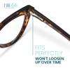 2SeeLife Premium Cat Eye TR-90 Reading Glasses for Women NarrowMedium Fit, Sturdy Frame, Spring Hinges, Stylish Readers, Brown Tortoise, +2.75 view 4