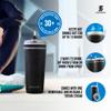 Ice Shaker 26 Oz Tumbler, Insulated Water Bottle with Straw, Stainless Steel Bottle, As Seen on Shark Tank, Water Bottle with Straw, Black view 3