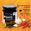 Aftrad Village Kitchen Shito 180g, Hot - A Ghanaian chilli sauce made with smoked fish & shrimps a wonderful condiment for all cooked meals. It can be used as dips, spreads and in sauces. view 2