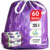 Stella Pack Strong Rubbish Bags for Office Use - Large drawstring garbage 35 litre capacity for waste, Perfect for home and kitchen bins, Eco-friendly plastic liners view 1