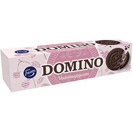 Fazer Domino Raspberry Yoghurt Biscuits 14 Boxes of 175g