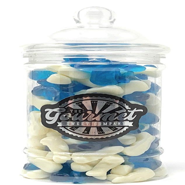 Baby Dolphins Victorian Gift Jar by The Gourmet Sweet Company