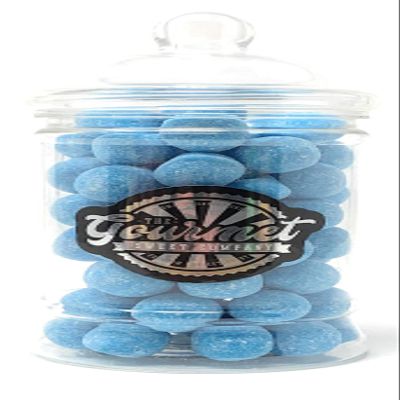 Blue Raspberry Bon Bons Victorian Gift Jar by The Gourmet Sweet Company