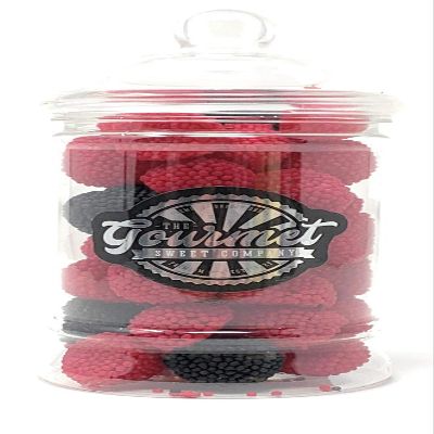 Black & Raspberry Berries Victorian Gift Jar by The Gourmet Sweet Company