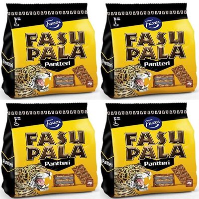 Fazer Fasupala Pantteri Wafer 4 Packs of 215g