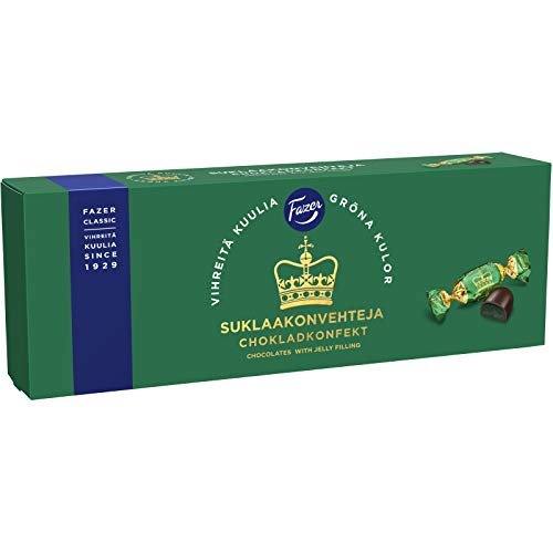 Fazer Green Jellies Chocolate 1 Box of 320g