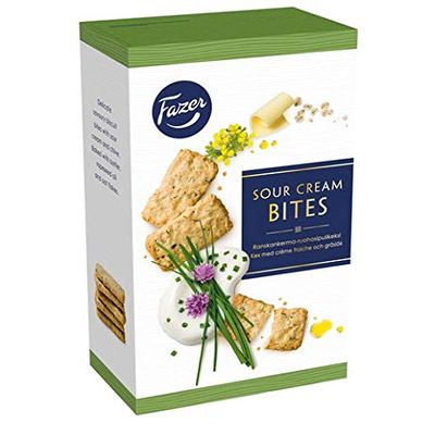 Fazer Sourcream-Chive Bites Biscuits 10 Boxes of 160g