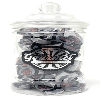 Black Jack Chews Victorian Gift Jar by The Gourmet Sweet Company