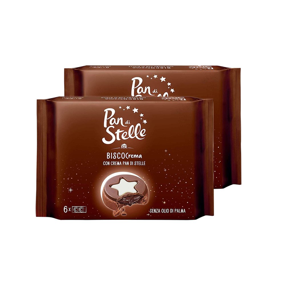 2 Packs Biscocream Star Pan 168grx2