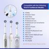 8 Pack Replacement Brush Heads Compatible Toothbrush Heads for Braun Oral B Professional Care 500 600 1000 2000 2500 3000 5000 7000 and More Vitality Pro Smart Genius Electric Toothbrushes view 3
