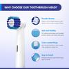 8 Pack Replacement Brush Heads Compatible Toothbrush Heads for Braun Oral B Professional Care 500 600 1000 2000 2500 3000 5000 7000 and More Vitality Pro Smart Genius Electric Toothbrushes view 4